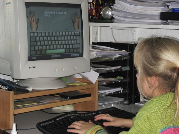 Willemijn leert typen